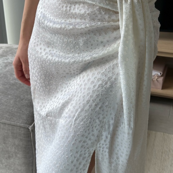 Mango White Textured Skirt - Picture 1 of 6